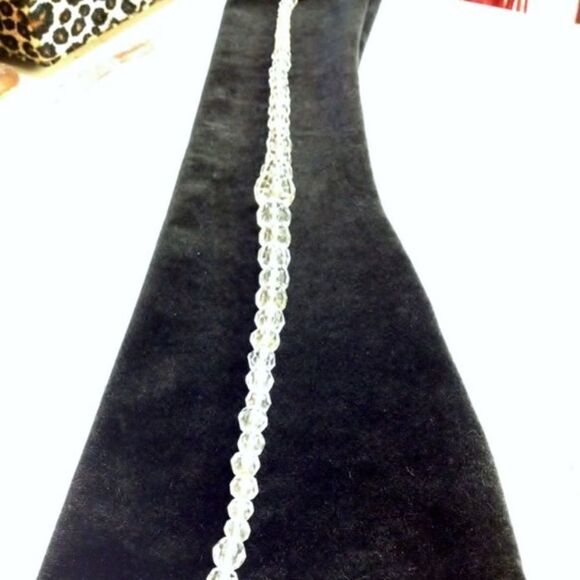 𝅺vintage 1920’s Old Hollywood Glass Necklace - Picture 5 of 5